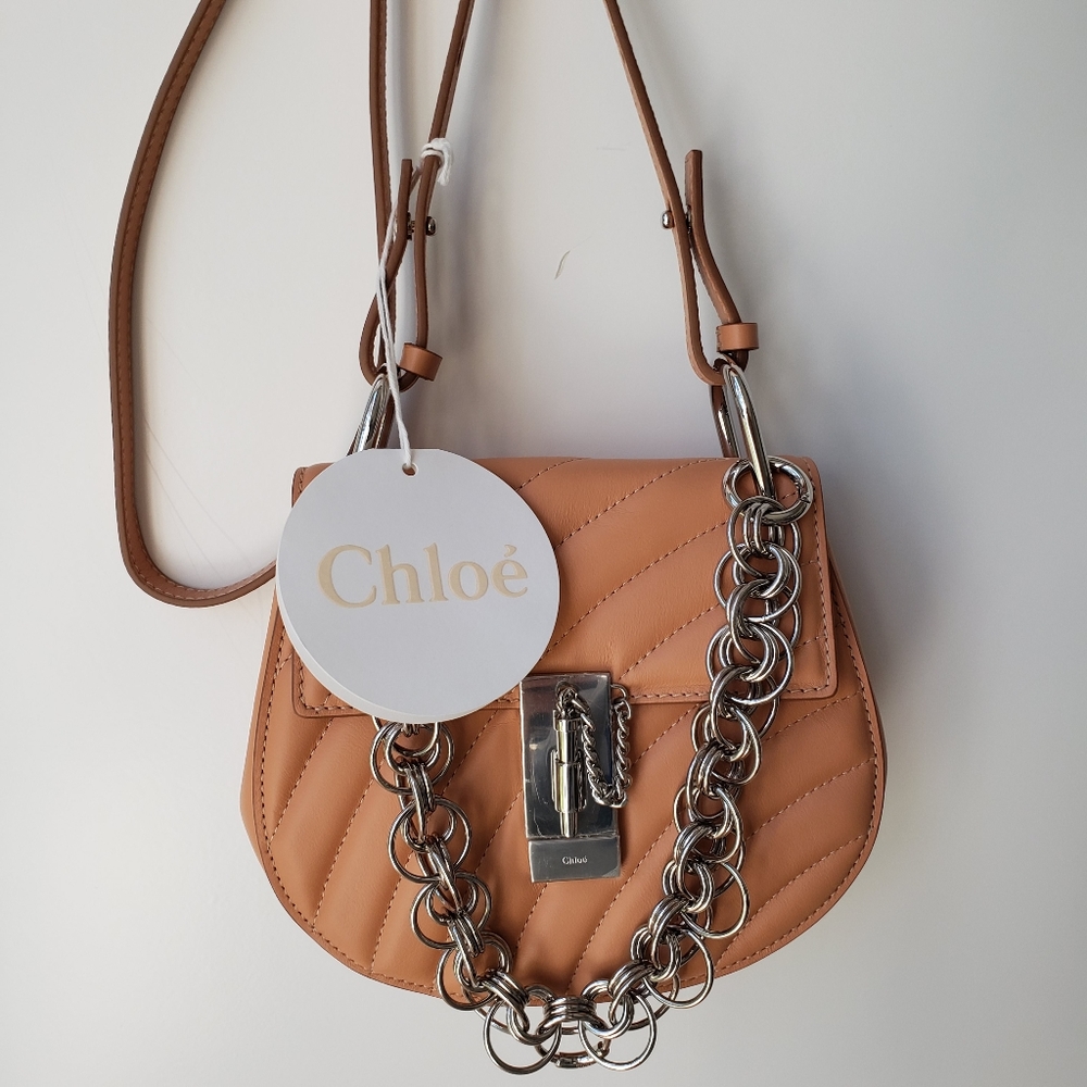 NEW $1950 CHLOÉ Drew Bijou quilted leather bag - Picture 12 of 16